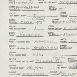 Western questionnaire, answ...