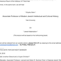 Announcements, 2018-02-13. ...