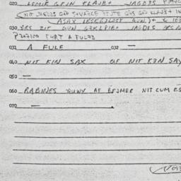 Eastern questionnaire, answ...