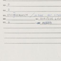 Eastern questionnaire, answ...