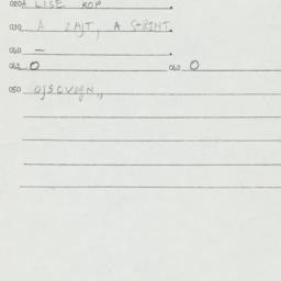 Eastern questionnaire, answ...