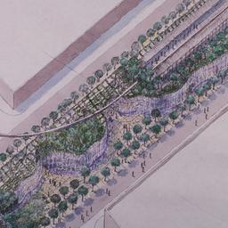Aerial perspective drawing.