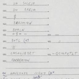 Eastern questionnaire, answ...
