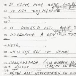 Eastern questionnaire, answ...