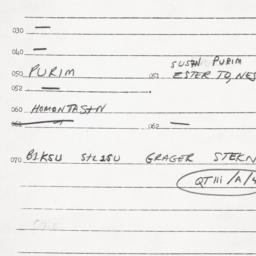 Eastern questionnaire, answ...