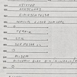Eastern questionnaire, answ...