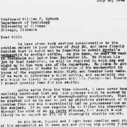Letter from Charles Dollard...