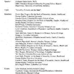 Minutes, 2000-10-03. Sexual...