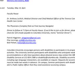 Announcements, 2014-05-13. ...