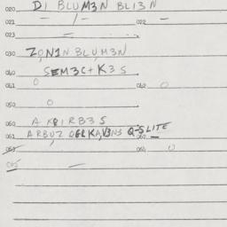 Eastern questionnaire, answ...