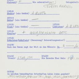 Western questionnaire, answ...