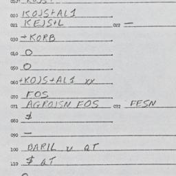 Eastern questionnaire, answ...