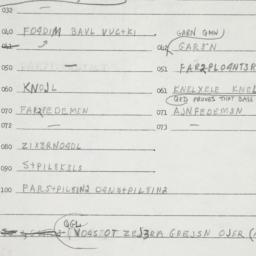 Eastern questionnaire, answ...