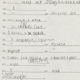 Eastern questionnaire, answ...