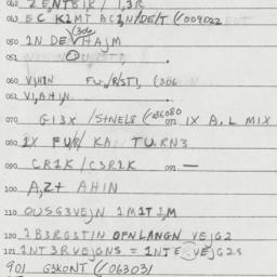 Eastern questionnaire, answ...