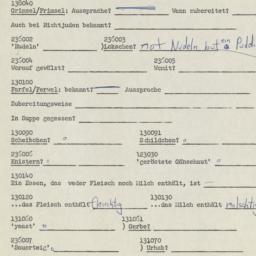 Western questionnaire, answ...