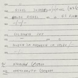 Eastern questionnaire, answ...