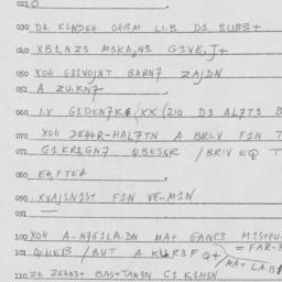 Eastern questionnaire, answ...