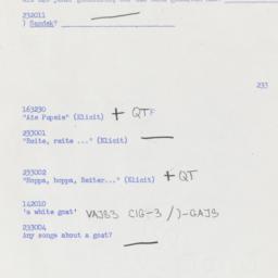 Western questionnaire, answ...
