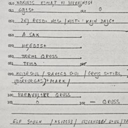 Eastern questionnaire, answ...