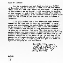 Letter from J.M. Nabrit Jr....