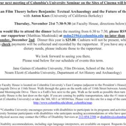 Announcements, 2013-12-05. ...