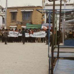 Tibetan demonstrators calli...