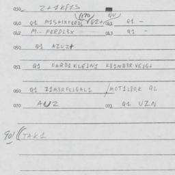 Eastern questionnaire, answ...
