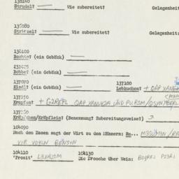 Western questionnaire, answ...