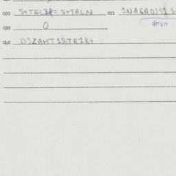 Eastern questionnaire, answ...