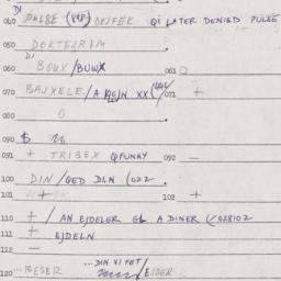 Eastern questionnaire, answ...
