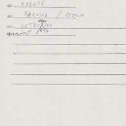 Eastern questionnaire, answ...