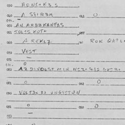 Eastern questionnaire, answ...