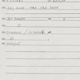 Eastern questionnaire, answ...