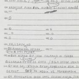 Eastern questionnaire, answ...