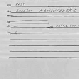 Eastern questionnaire, answ...