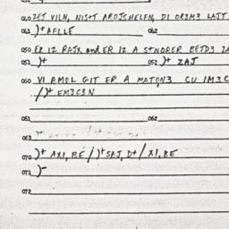 Eastern questionnaire, answ...
