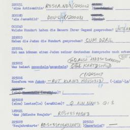 Western questionnaire, answ...
