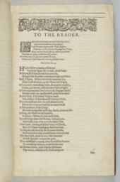 Unnumbered Page. To the Reader