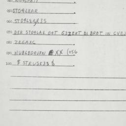 Eastern questionnaire, answ...