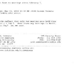 Correspondence, 2002-05-03....