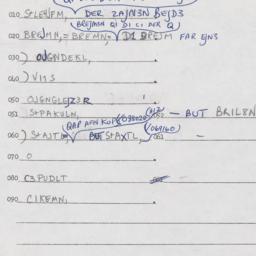 Eastern questionnaire, answ...