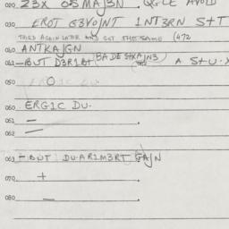 Eastern questionnaire, answ...