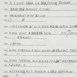Eastern questionnaire, answ...
