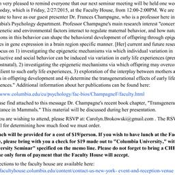 Announcements, 2016-02-20. ...