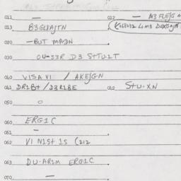 Eastern questionnaire, answ...