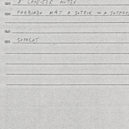 Eastern questionnaire, answ...