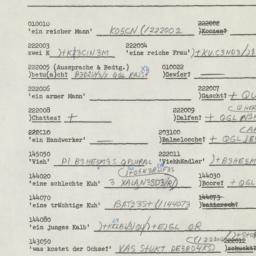 Western questionnaire, answ...