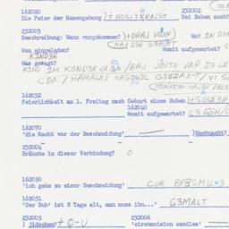 Western questionnaire, answ...