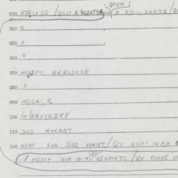 Eastern questionnaire, answ...